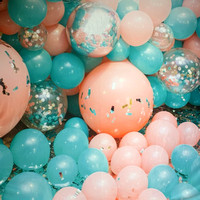 Baby Blue & Pink Balloon Back Drop